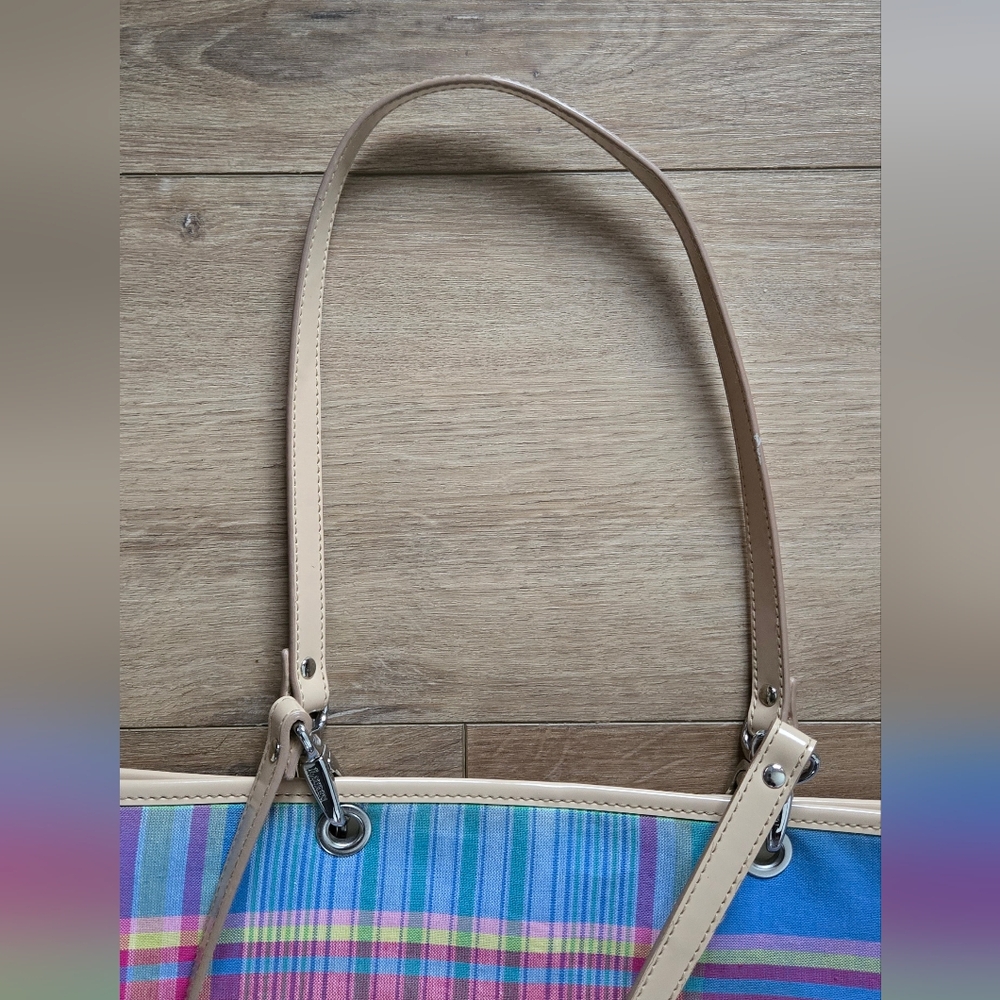 Lauren Ralph Lauren Multicolor Plaid Shoulder Bag - Picture 11 of 12